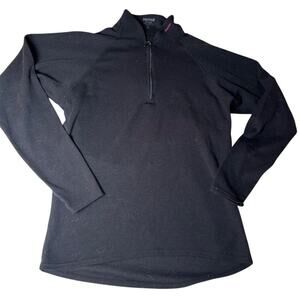 Marmot Women's Half Zip base layer Pullover Black Size S outdoor hiking